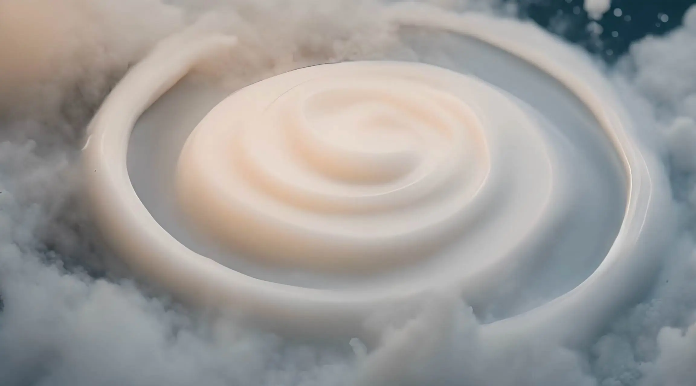Milk Swirl Fantasy Dynamic Fluid Stock Video